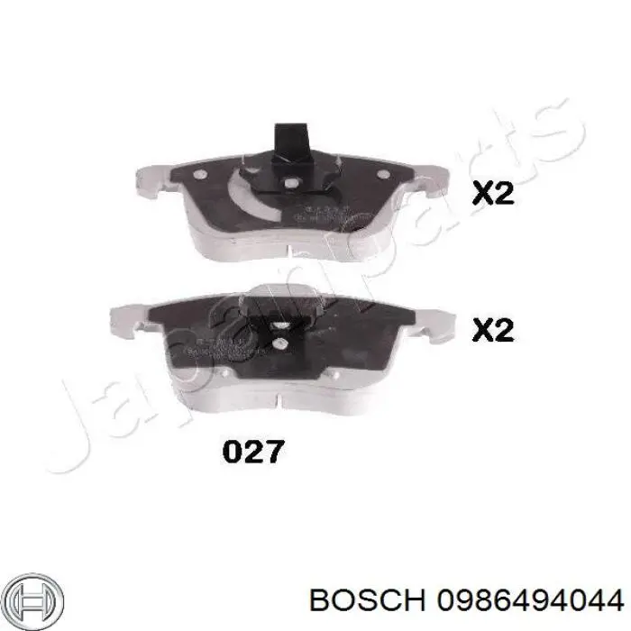 Pastillas de freno delanteras Opel Vectra