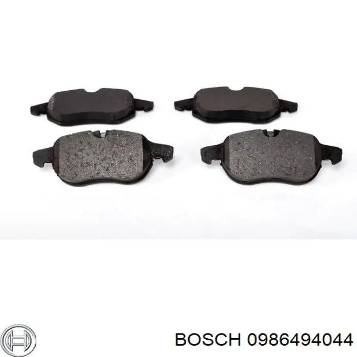 0986494044 Bosch pastillas de freno delanteras