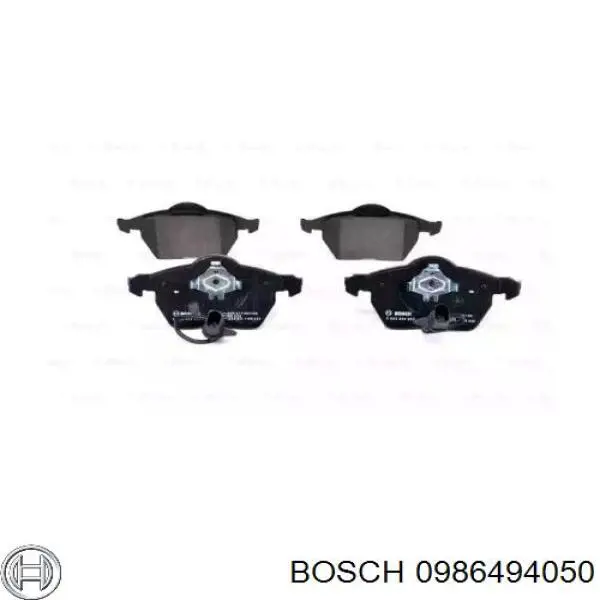 0986494050 Bosch pastillas de freno delanteras