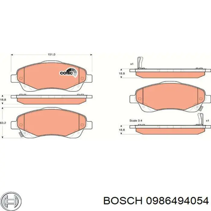 Pastillas de freno delanteras Toyota Corolla R10