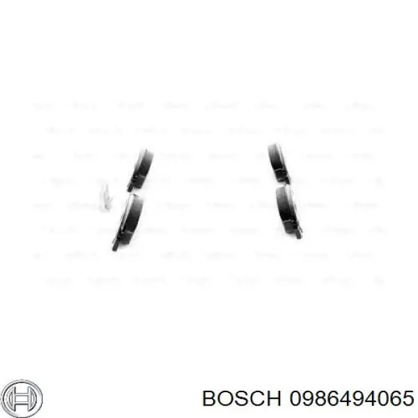 0986494065 Bosch pastillas de freno delanteras
