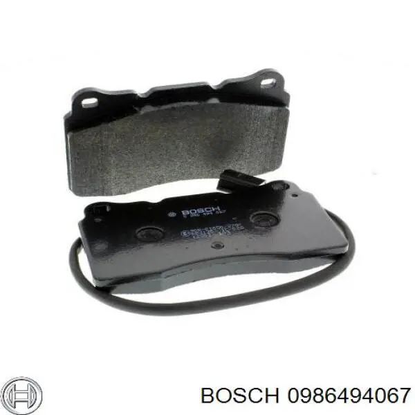 0 986 494 067 Bosch pastillas de freno delanteras