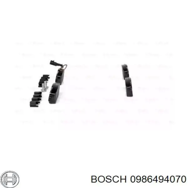 0 986 494 070 Bosch pastillas de freno delanteras