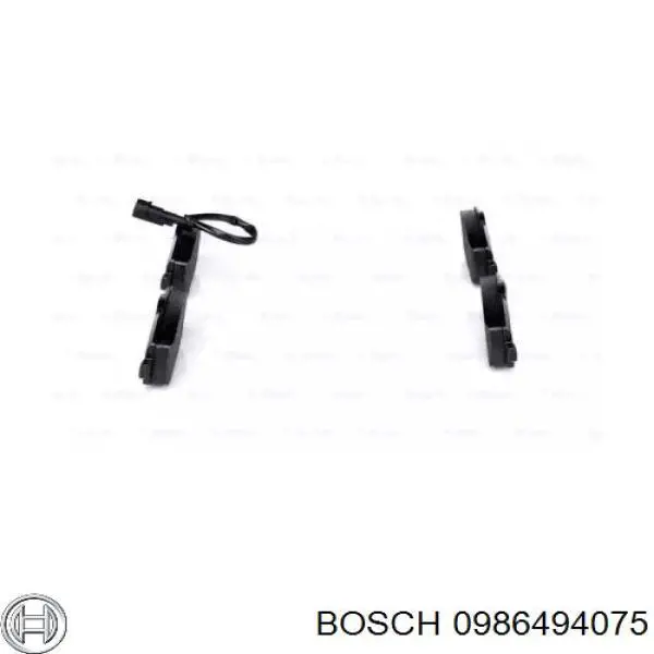 0 986 494 075 Bosch pastillas de freno delanteras