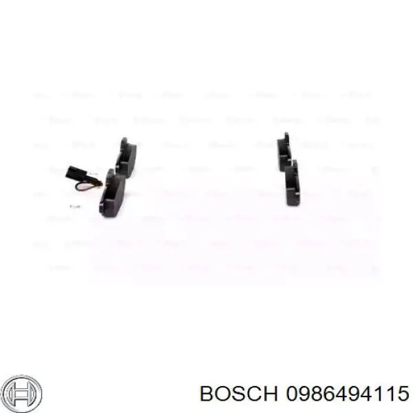 0986494115 Bosch pastillas de freno delanteras