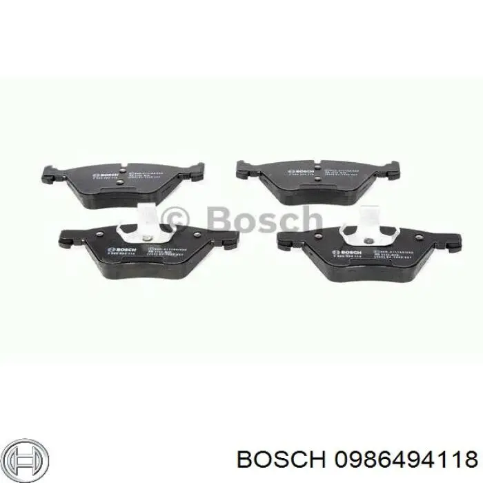 0986494118 Bosch pastillas de freno delanteras