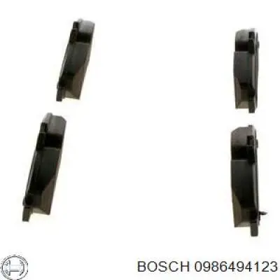 0986494123 Bosch pastillas de freno traseras