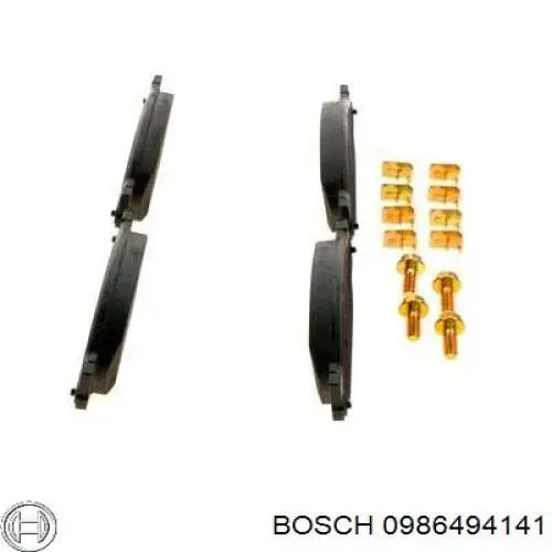 0986494141 Bosch pastillas de freno delanteras