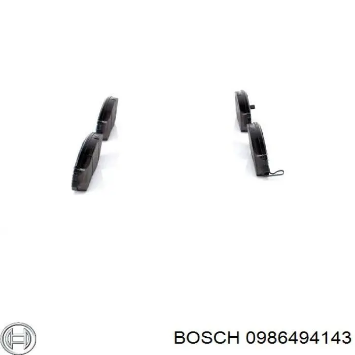 0986494143 Bosch pastillas de freno delanteras