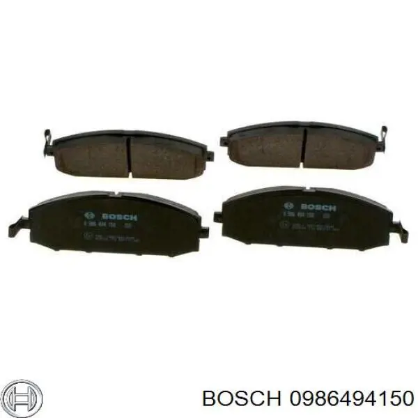 0986494150 Bosch pastillas de freno delanteras