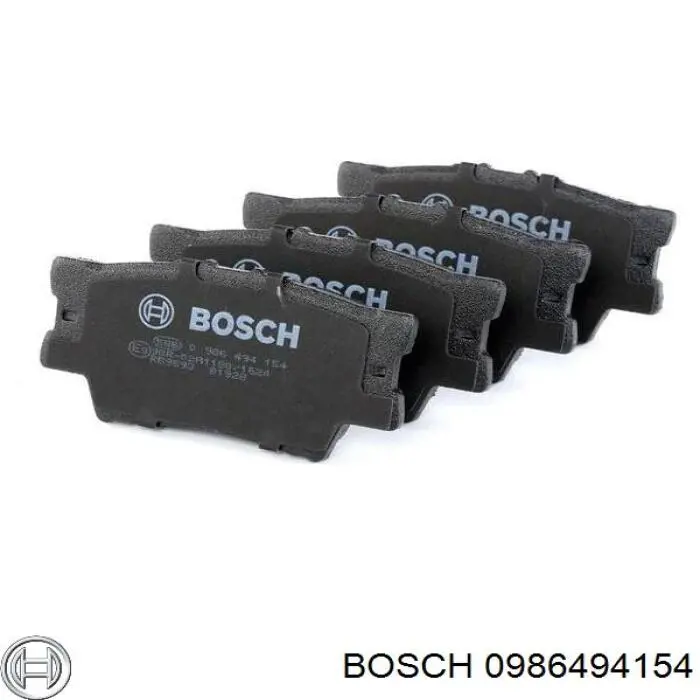 0986494154 Bosch pastillas de freno traseras