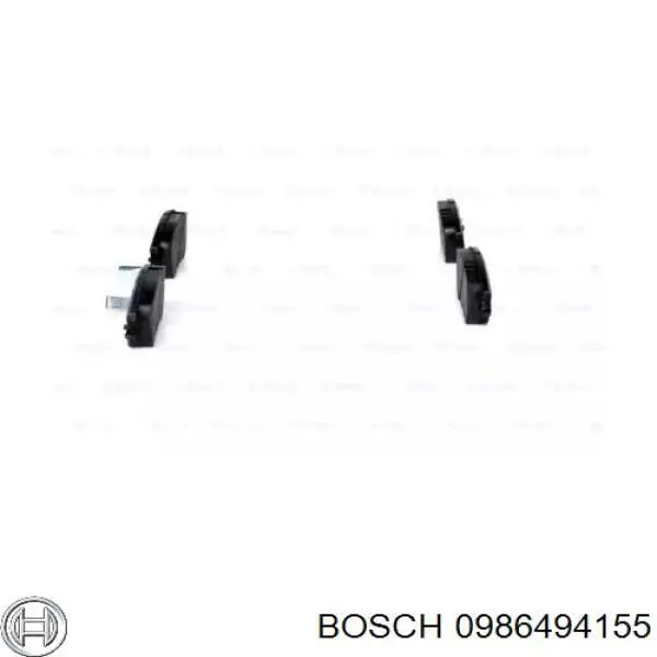 0986494155 Bosch pastillas de freno delanteras