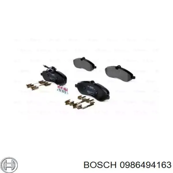 0986494163 Bosch pastillas de freno delanteras