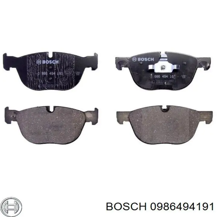 0986494191 Bosch pastillas de freno delanteras