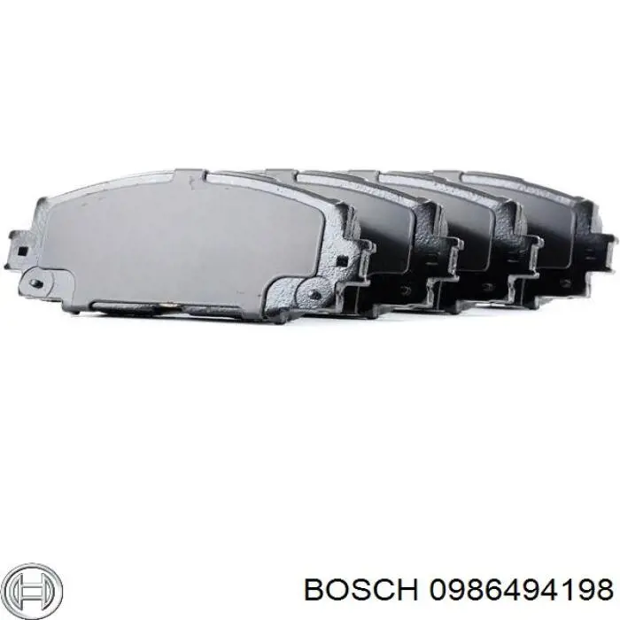 0986494198 Bosch pastillas de freno delanteras