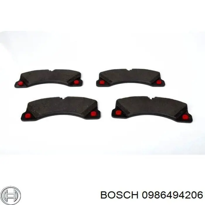 0 986 494 206 Bosch pastillas de freno delanteras