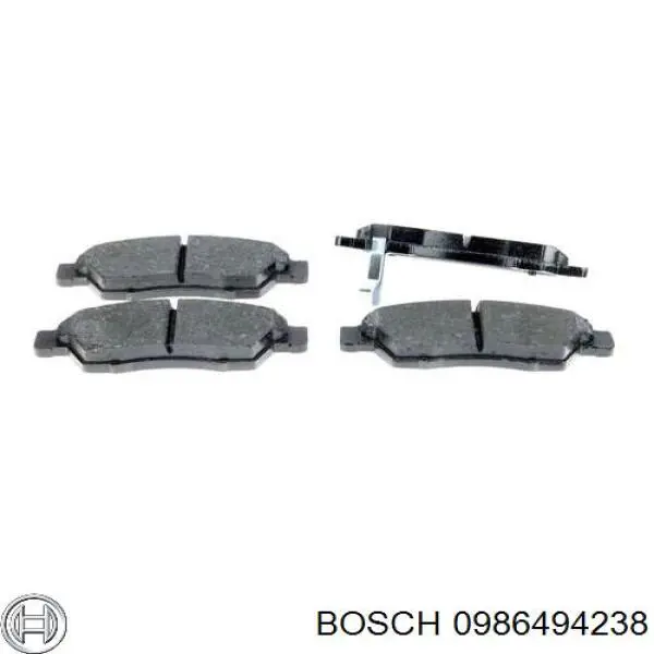 0986494238 Bosch pastillas de freno delanteras