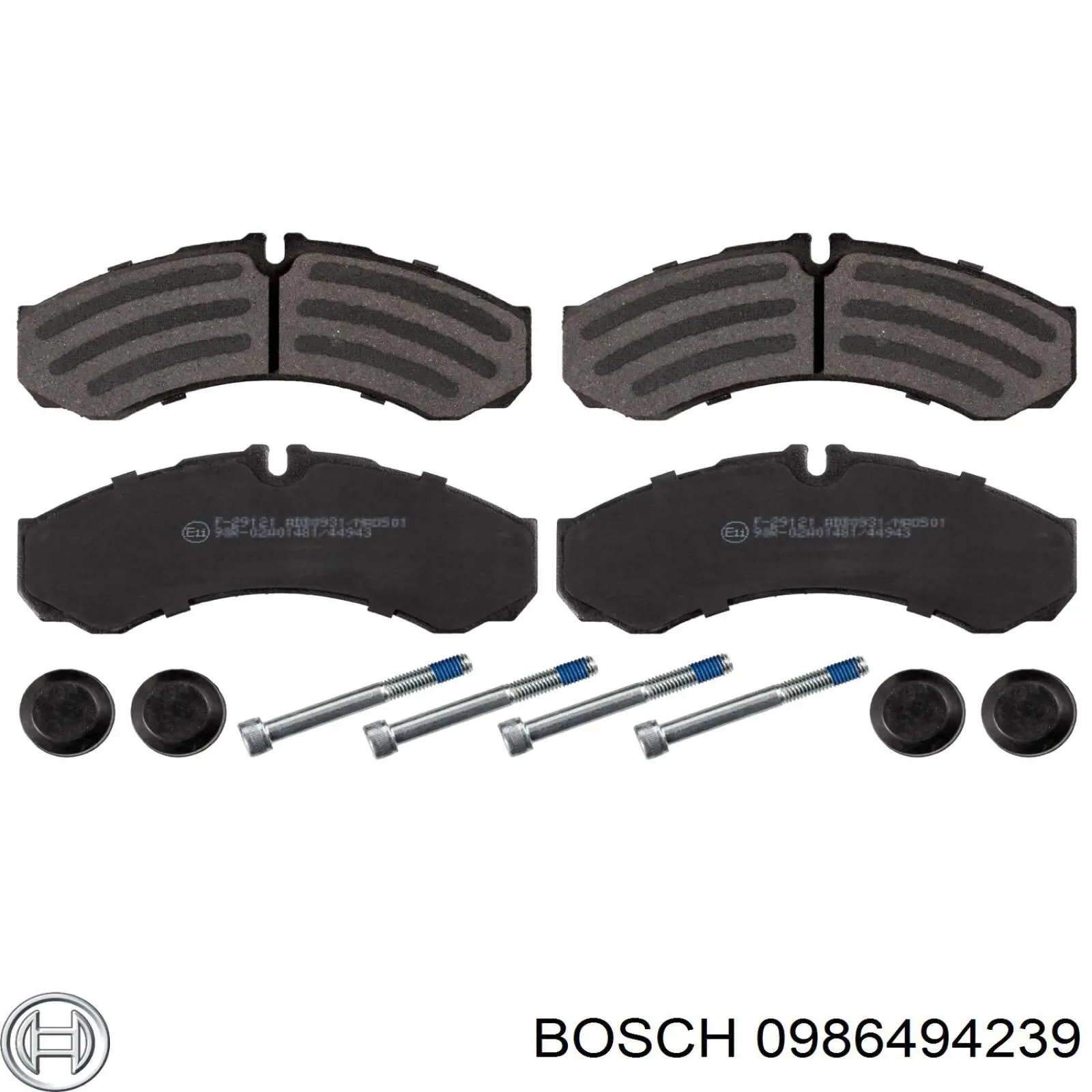 0 986 494 239 Bosch pastillas de freno traseras