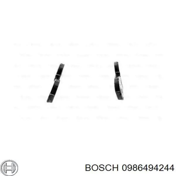Pastillas de freno 0986494244 Bosch