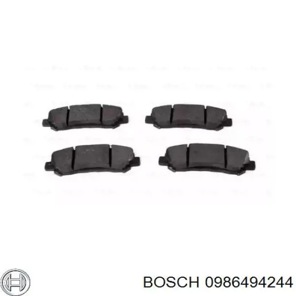 Pastillas de freno 0986494244 Bosch