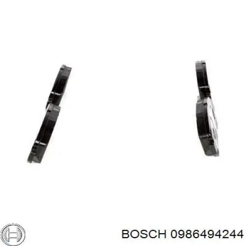 0986494244 Bosch pastillas de freno delanteras