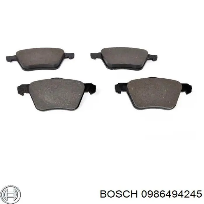 0986494245 Bosch pastillas de freno delanteras