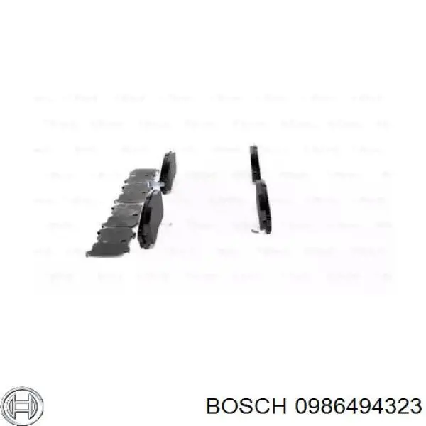 0986494323 Bosch pastillas de freno delanteras