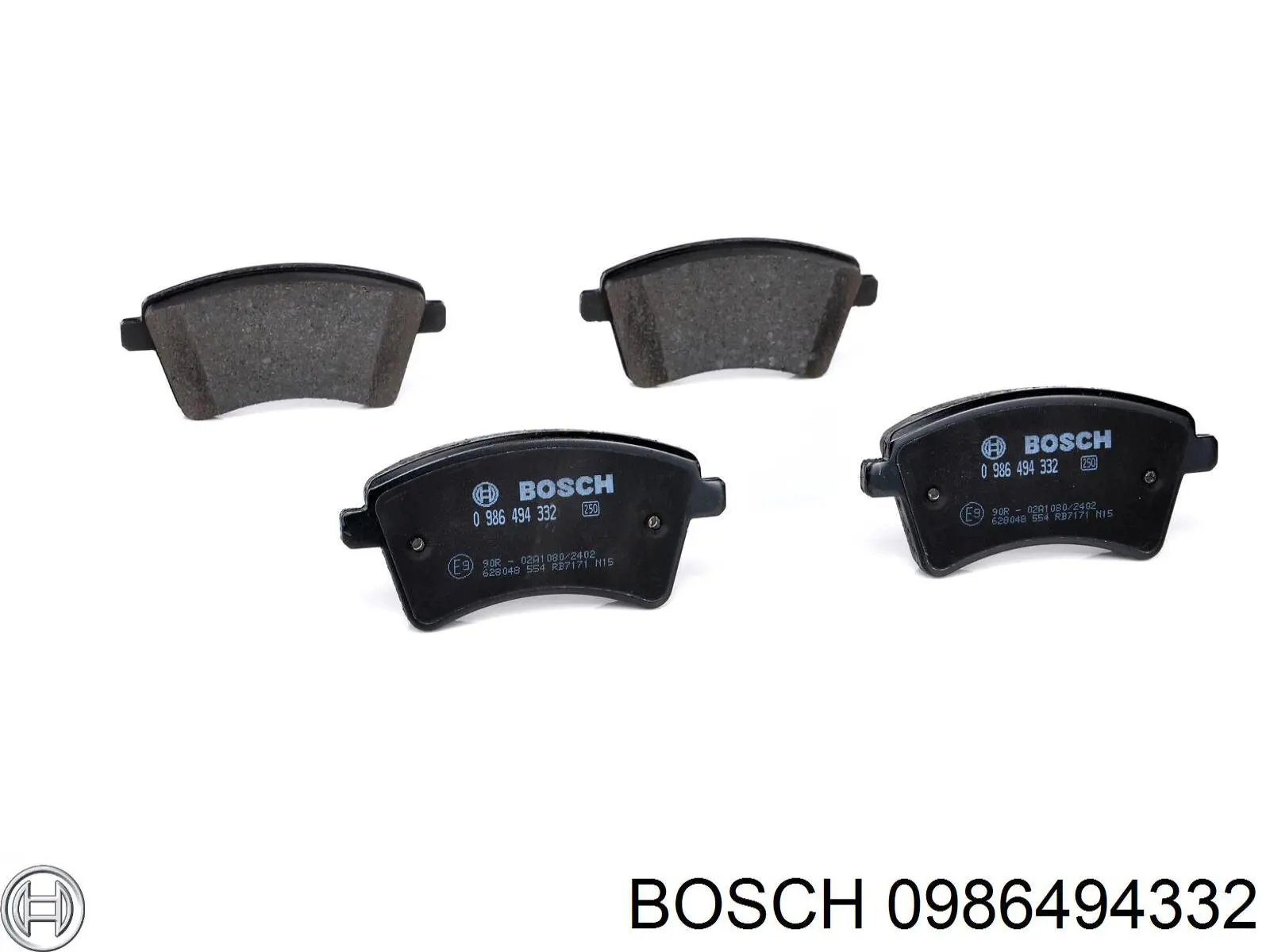 0986494332 Bosch pastillas de freno delanteras