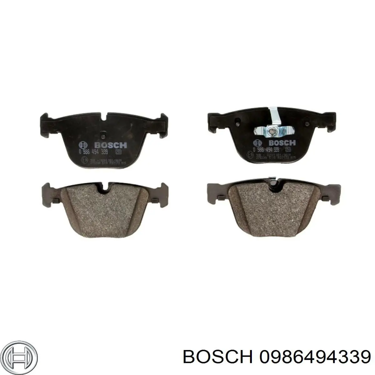 0986494339 Bosch pastillas de freno traseras