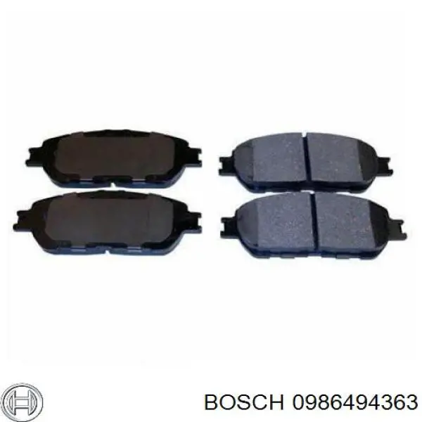 Pastillas de freno delanteras Bosch 0986494363
