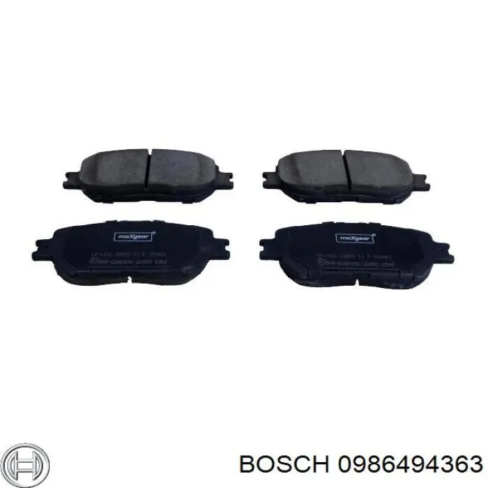 Pastillas freno delanteras Bosch 0986494363 precio, desde 51,36 EUR