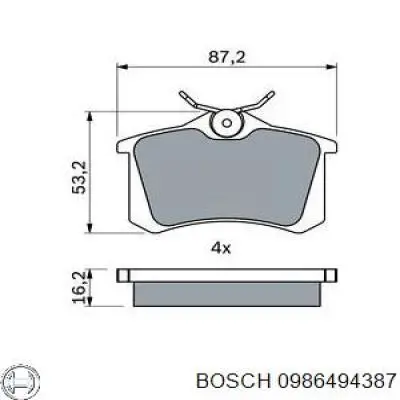 Pastillas de freno traseras Renault Scenic 1 JA0, JA1, FA0