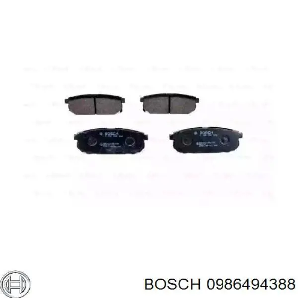 Pastillas traseras de freno Bosch 0986494388 precio, desde 23,03 EUR