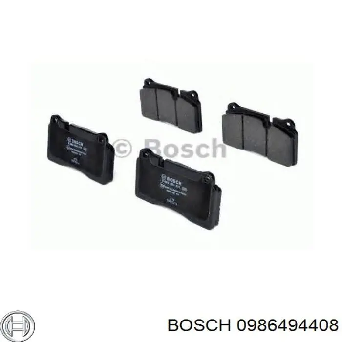 0986494408 Bosch Pastillas delanteras