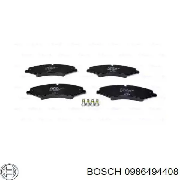 Pastillas de freno 0986494408 Bosch
