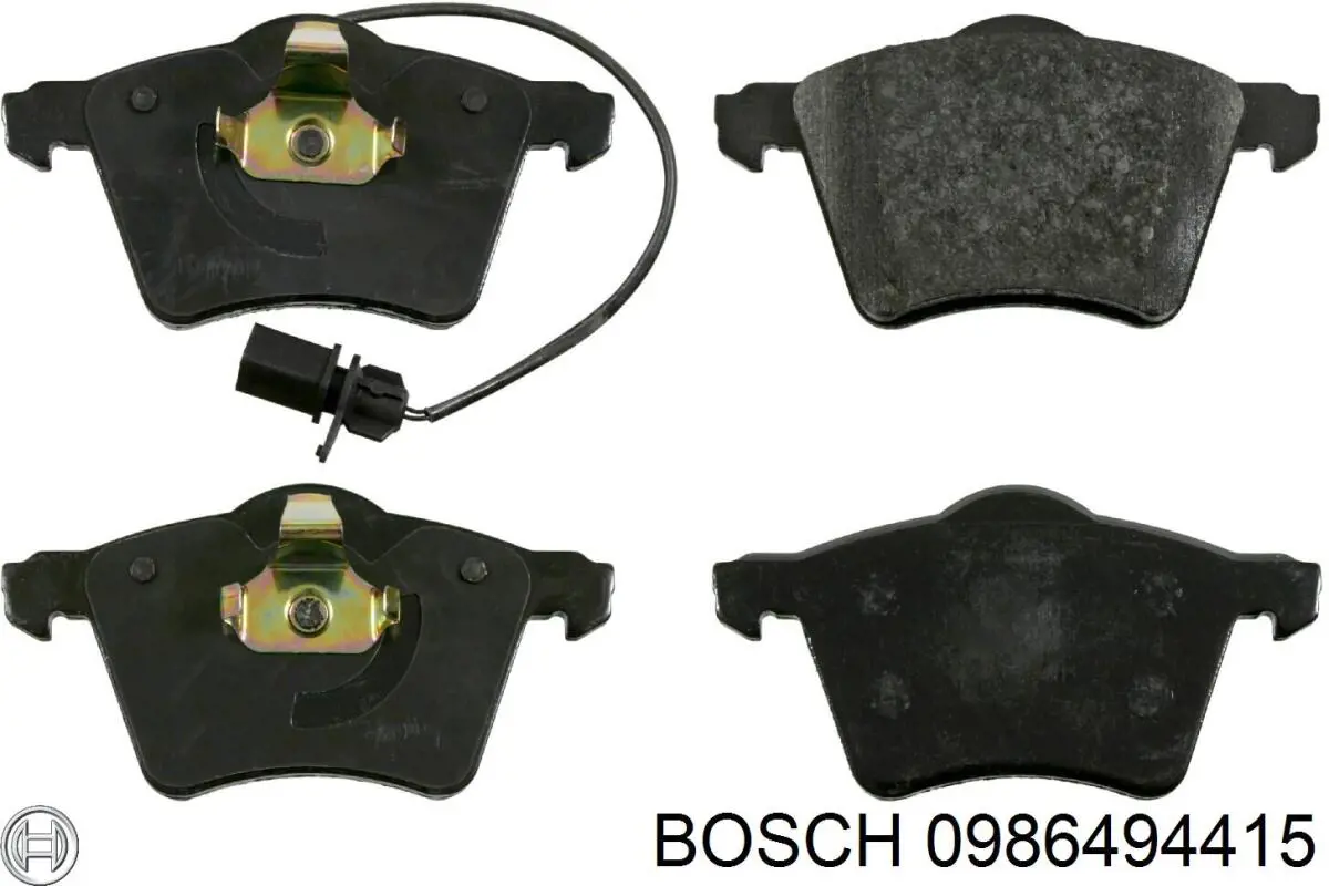 0986494415 Bosch pastillas de freno delanteras