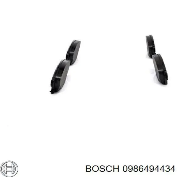 0986494434 Bosch pastillas de freno delanteras