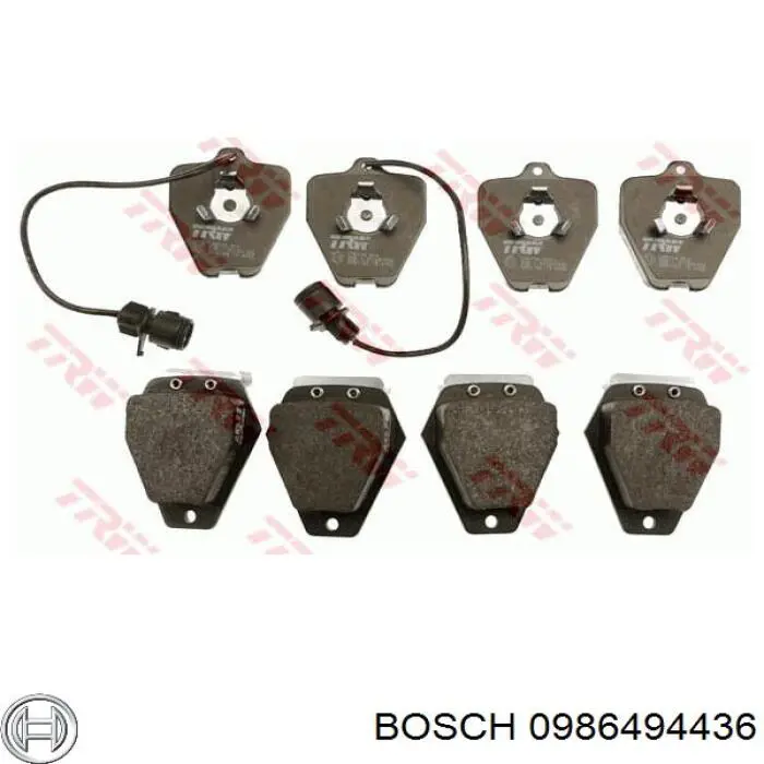 0986494436 Bosch pastillas de freno delanteras