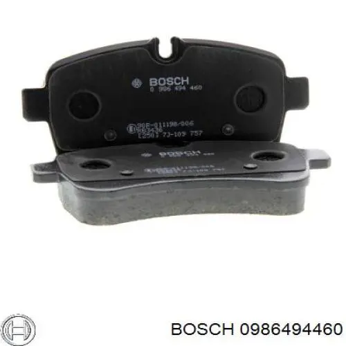 BPA128200 Open Parts Pastillas freno traseras