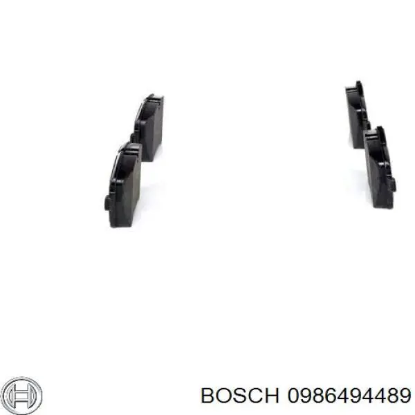 0986494489 Bosch pastillas de freno delanteras