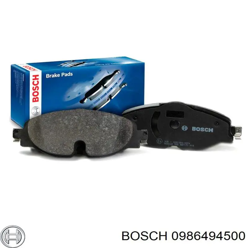 0986494500 Bosch pastillas de freno traseras