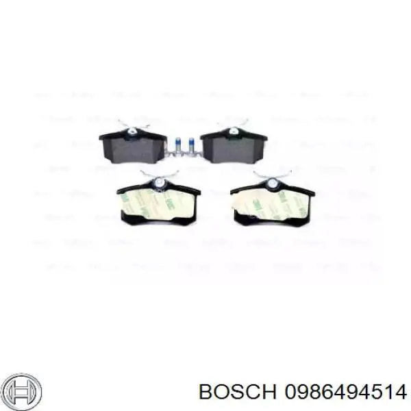 Pastillas traseras de freno Bosch 0986494514 precio, desde 19,80 EUR