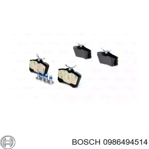Comprar 0986494514 Bosch Pastillas de freno traseras
