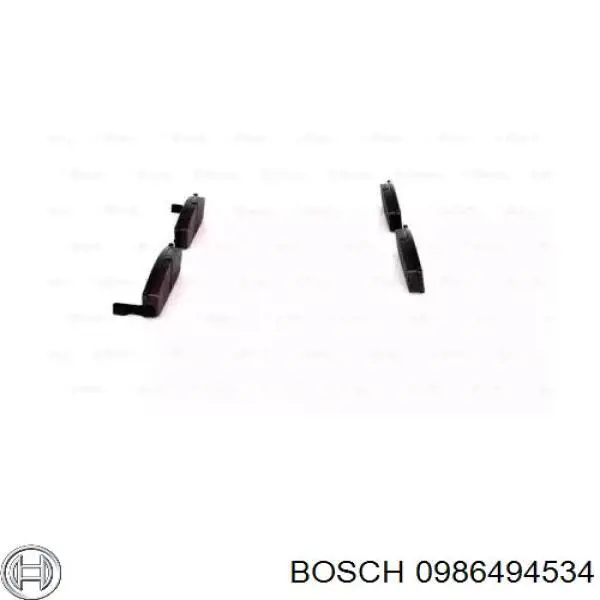 0986494534 Bosch pastillas de freno delanteras