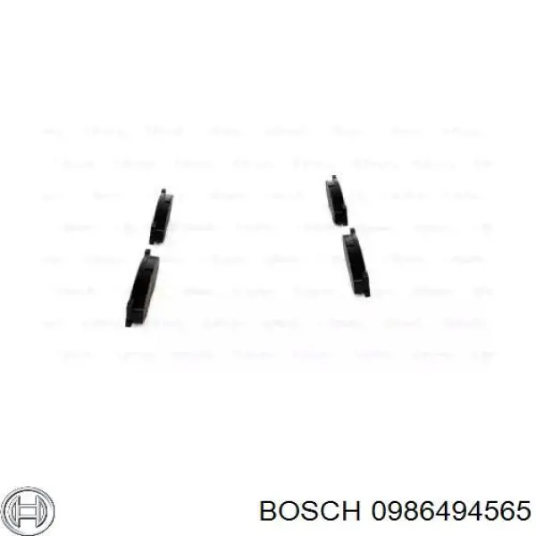 0986494565 Bosch pastillas de freno delanteras