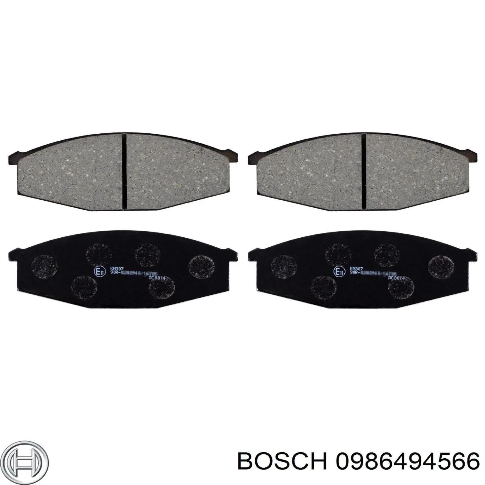 0 986 494 566 Bosch pastillas de freno delanteras