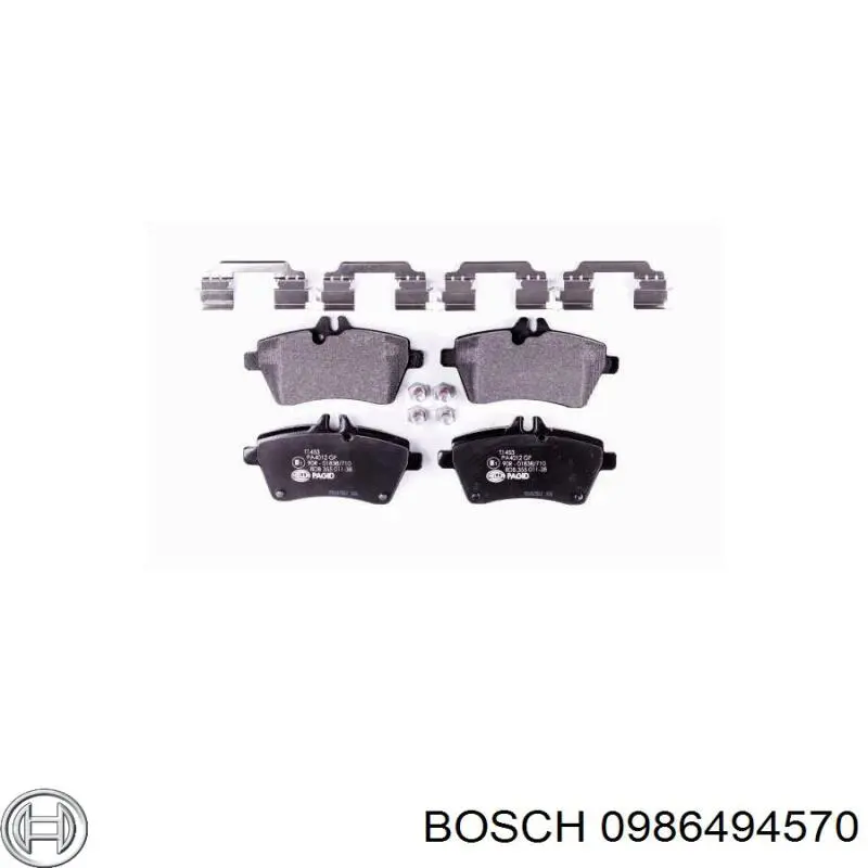 0986494570 Bosch pastillas de freno delanteras