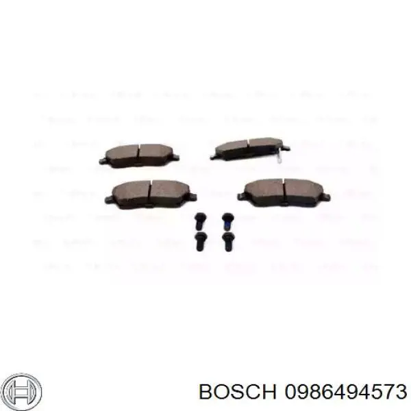 0986494573 Bosch pastillas de freno delanteras