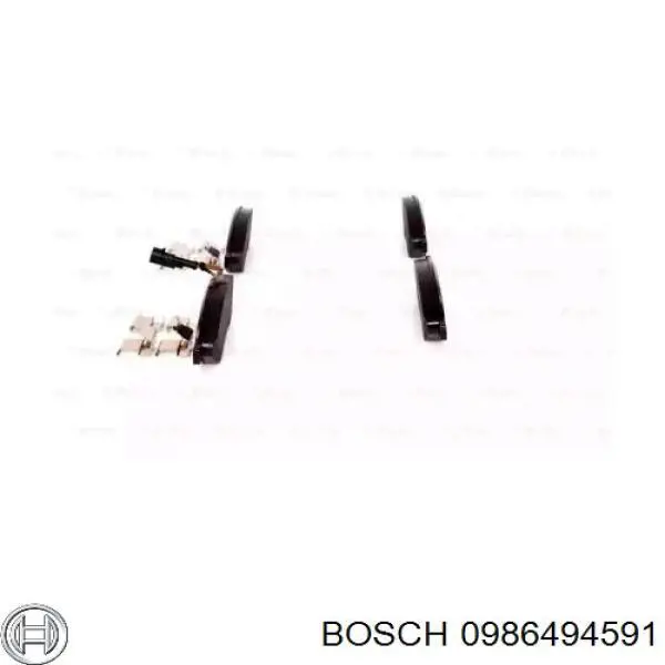 0986494591 Bosch pastillas de freno delanteras