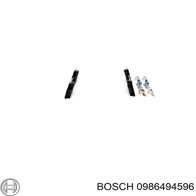 0986494596 Bosch pastillas de freno traseras